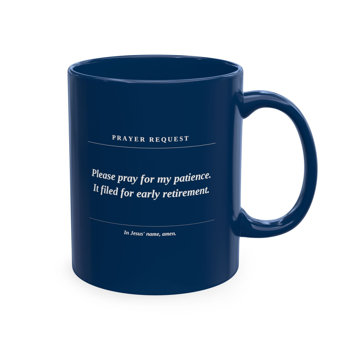 Prayer Request Ceramic Mug — Humorous Co-worker Gift