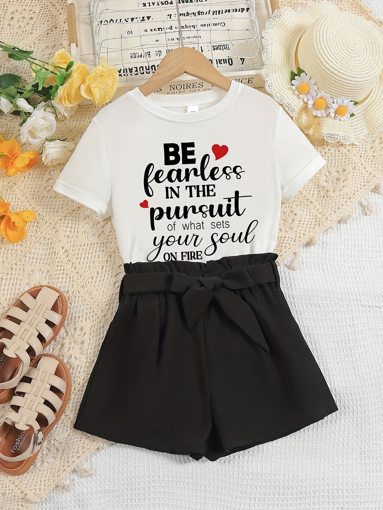 BE FEARLESS In The Pursuit Of What Sets Your Soul On Fire Youth Christian Casual Outfit claimedbygoddesigns