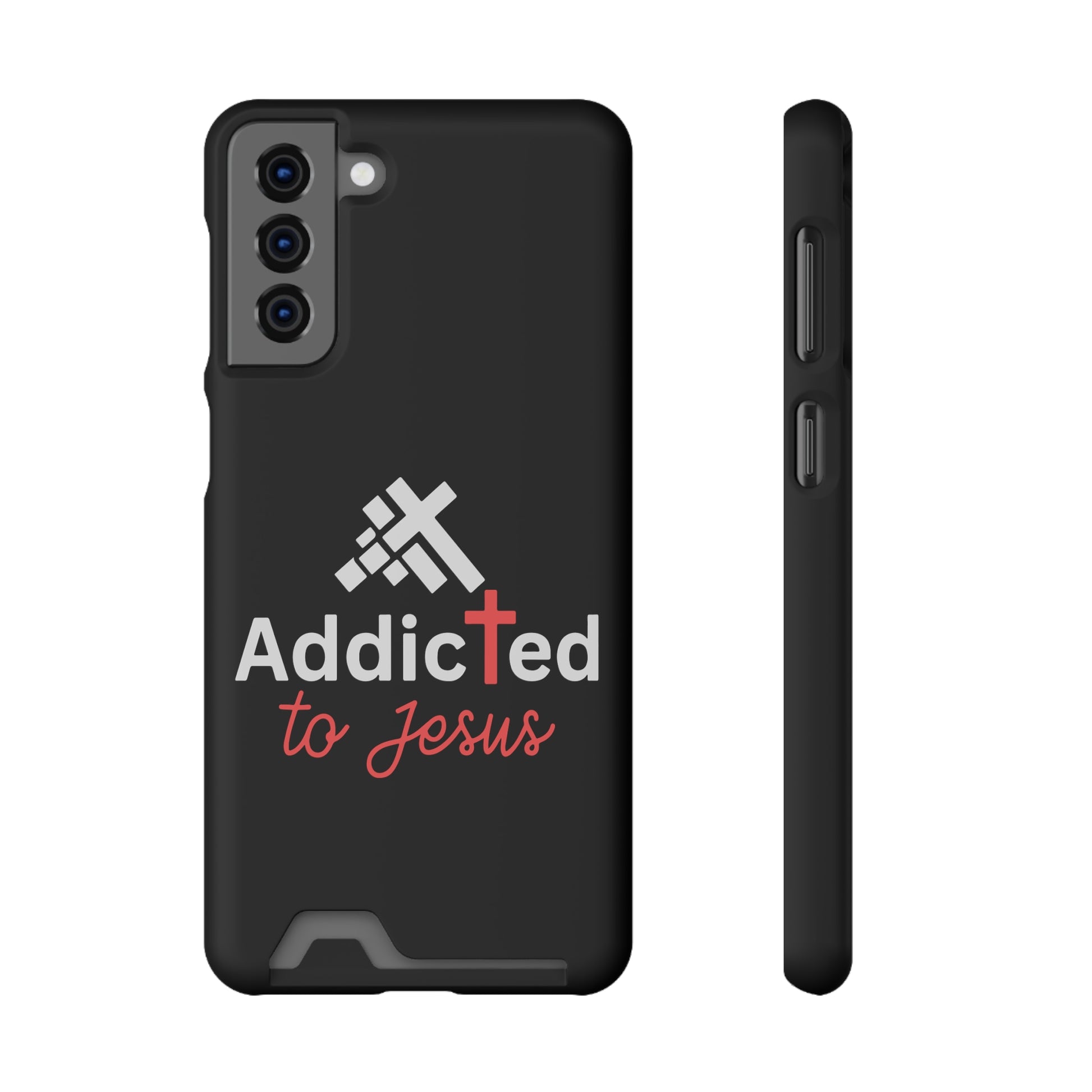 Addicted To Jesus Christian Phone Case With Card Holder Printify