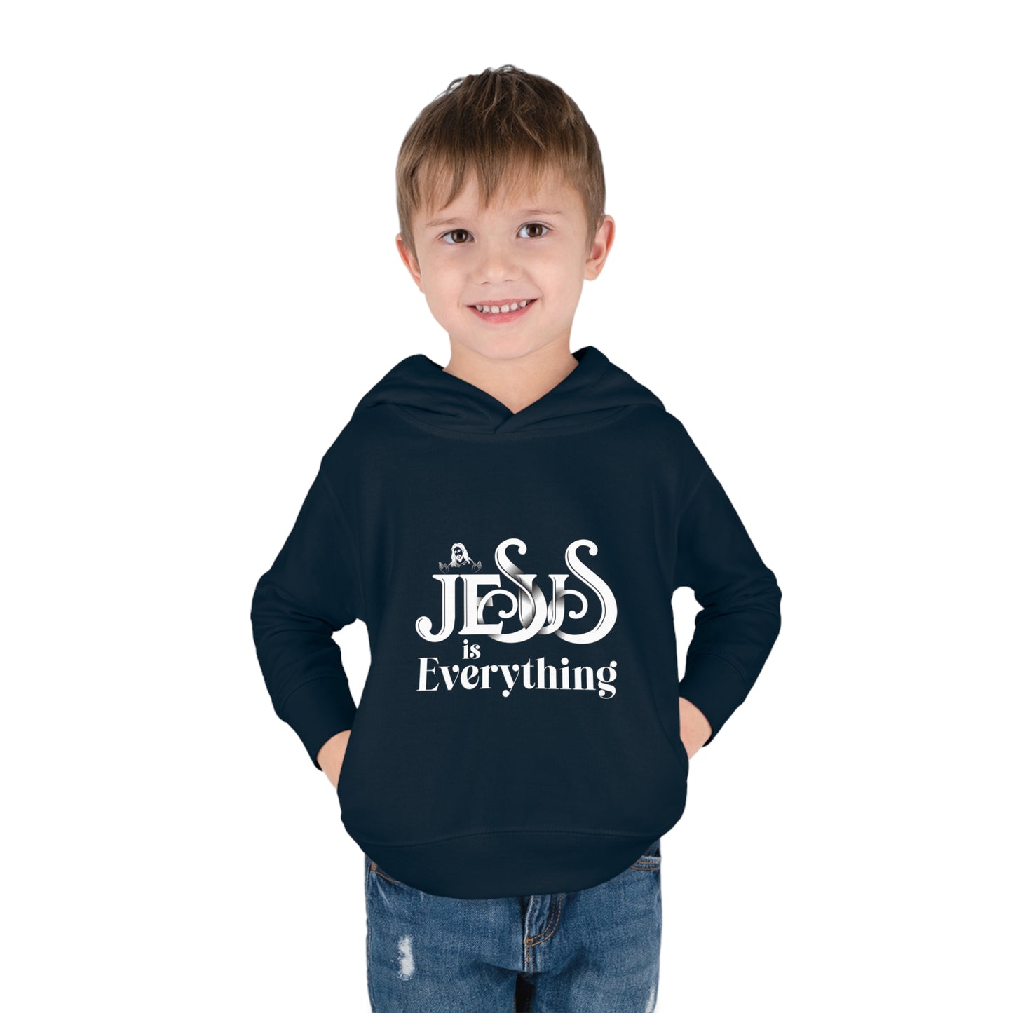 Jesus Is Everything Christian Toddler Pullover Fleece Hooded Sweatshirt