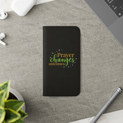 Prayer Changes Outcomes Phone Flip Cases - ClaimedbyGodDesigns