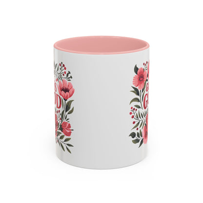 Christian Ceramic Mug- He Is Good Accent Coffee Mug (11, 15oz)