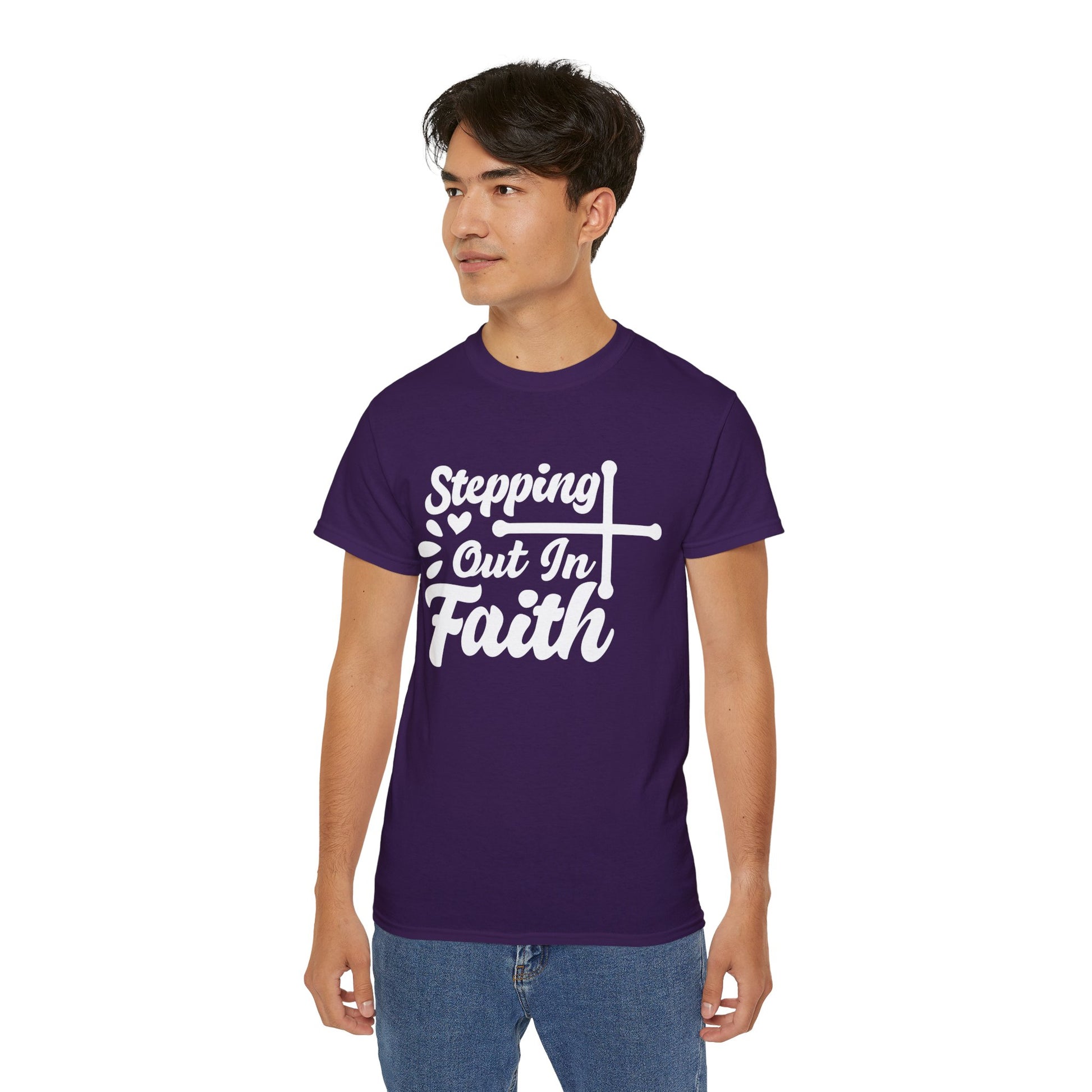 STEPPING OUT IN FAITH Unisex Christian Ultra Cotton Tee Printify