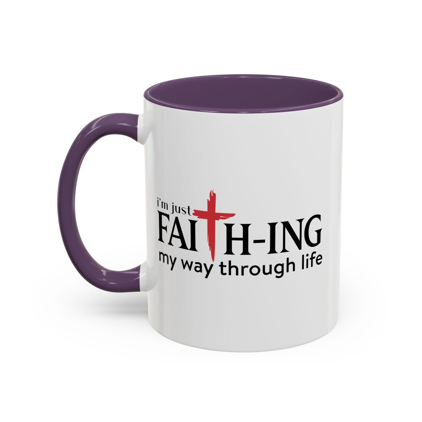 Faith-Inspired Coffee Accent Mug - Motivational Drinkware for Daily Inspiration