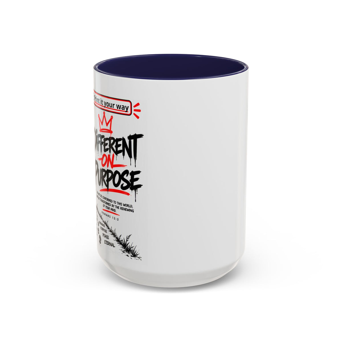 Different On Purpose Personalized Christian Coffee Mug — Called by Name Accent Mug (15oz)