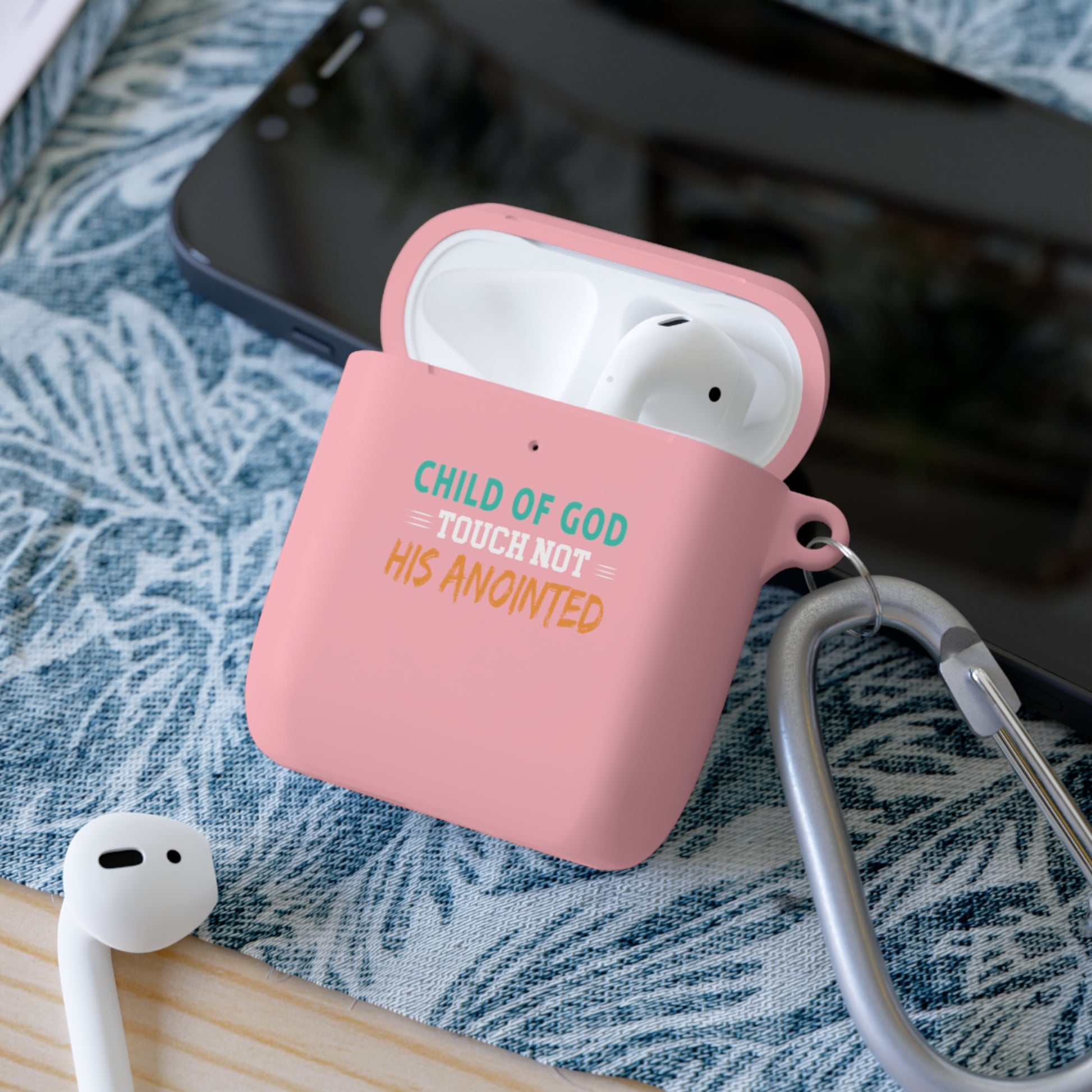 Child Of God Touch Not His Annointed Christian Airpod / Airpods Pro Case cover Printify