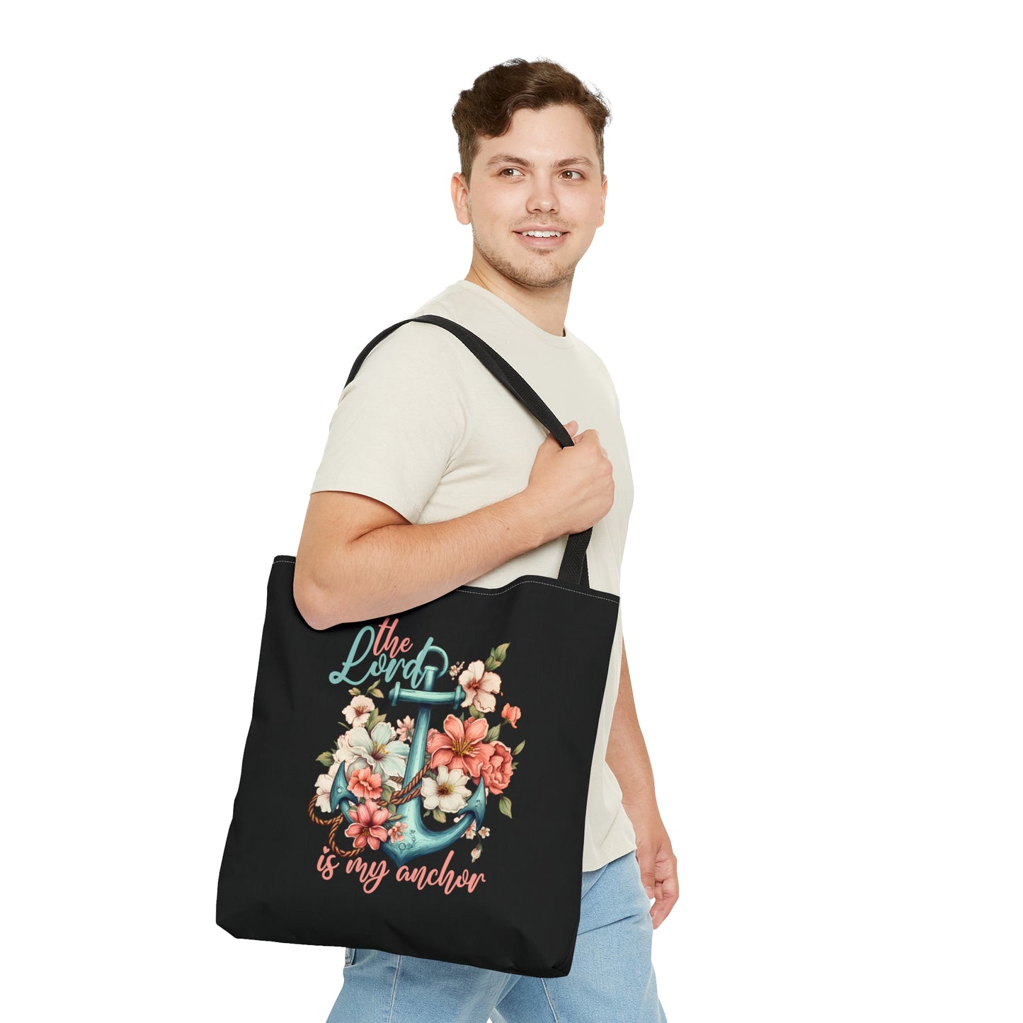 The Lord Is My Anchor Christian Tote Bag