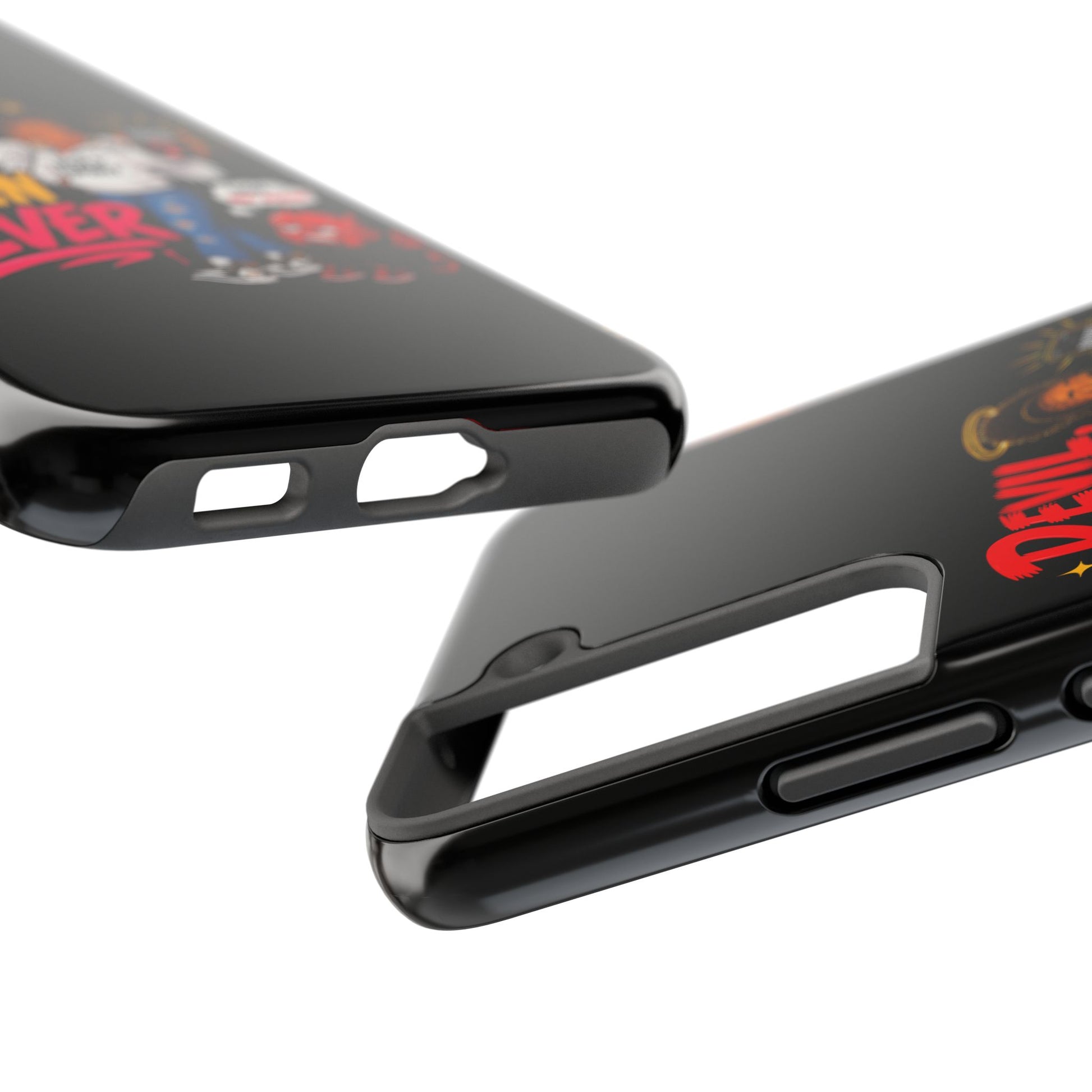 Phone Case — "Devil Try Again Never" Christian Graphic Tough Phone Case - ClaimedbyGodDesigns