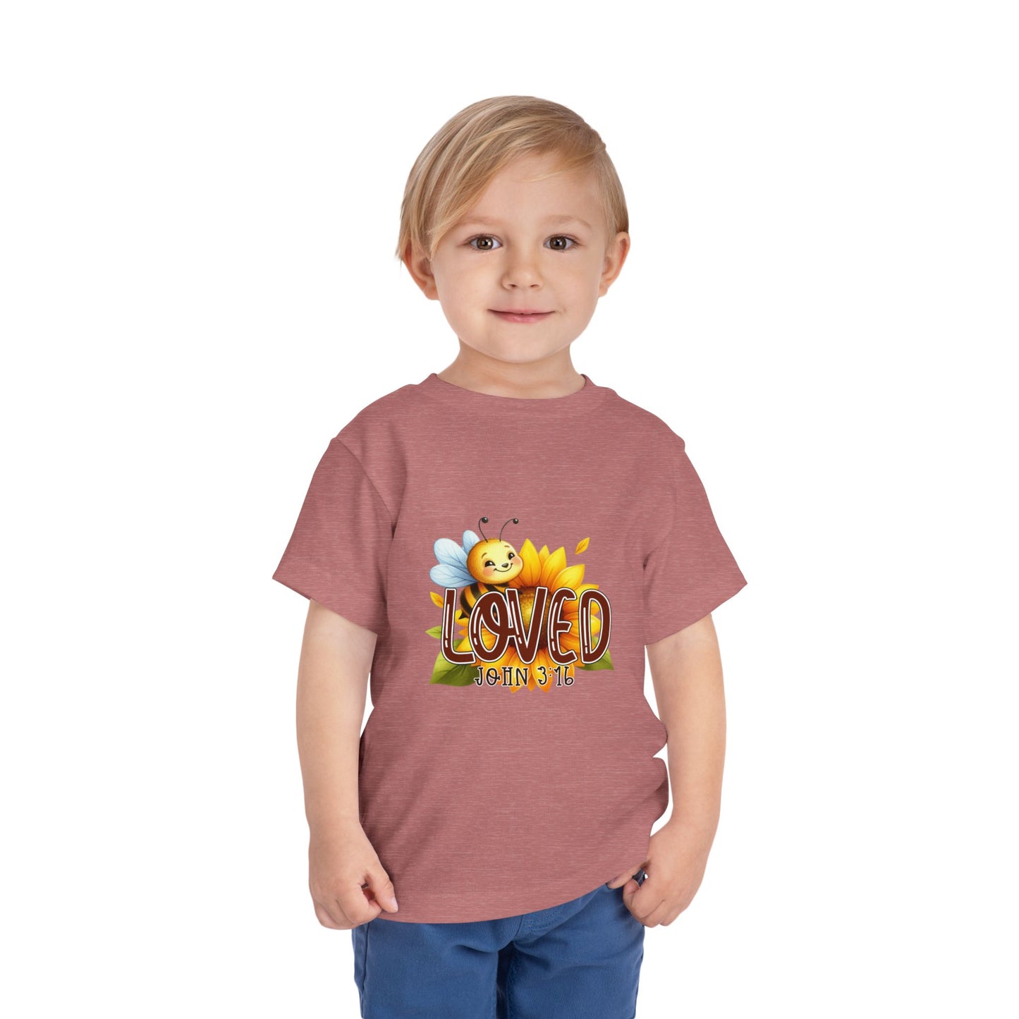 John 3:16 Loved Christian Toddler T-Shirt