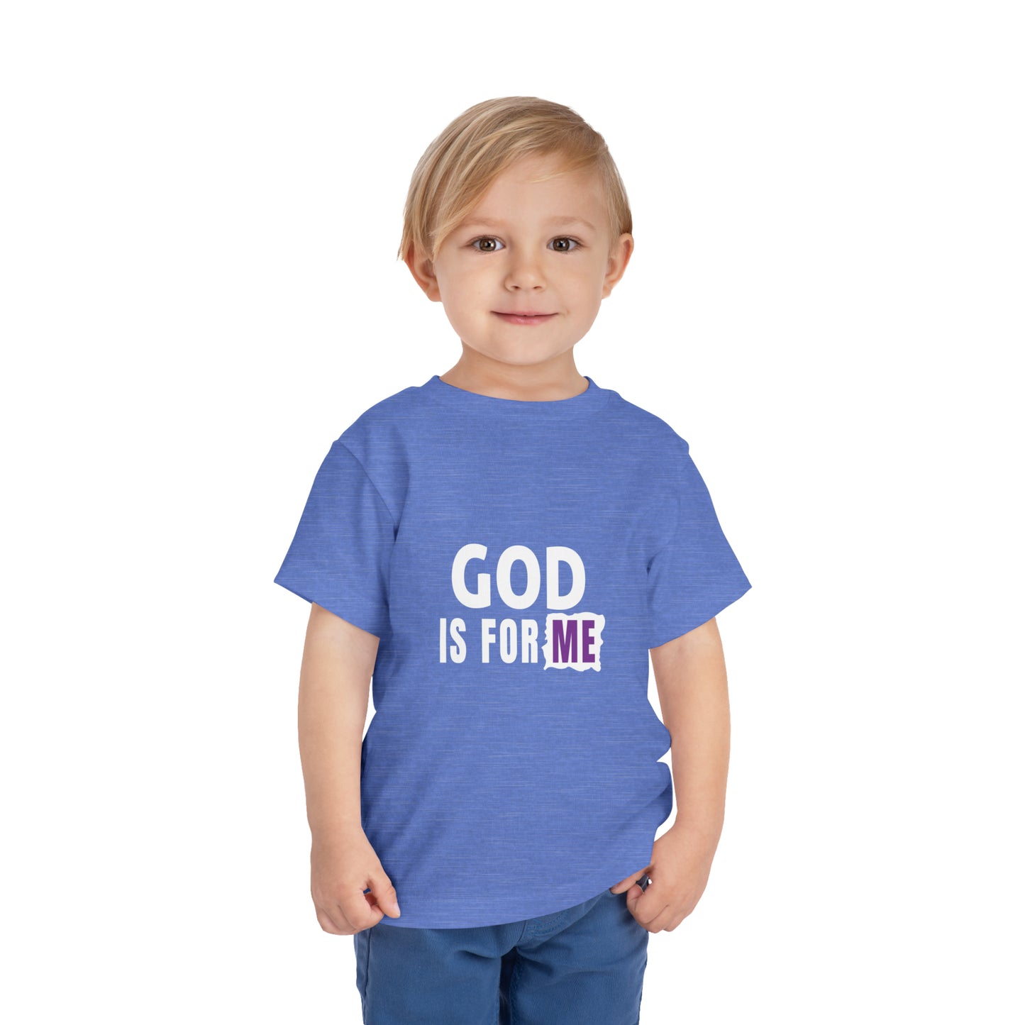 God Is For Me Christian Toddler T-Shirt Printify