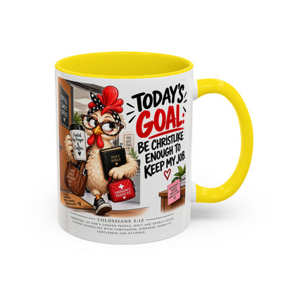 Today's Goal Christian Coffee Mug – Be Christlike Inspirational Bible Verse Mug