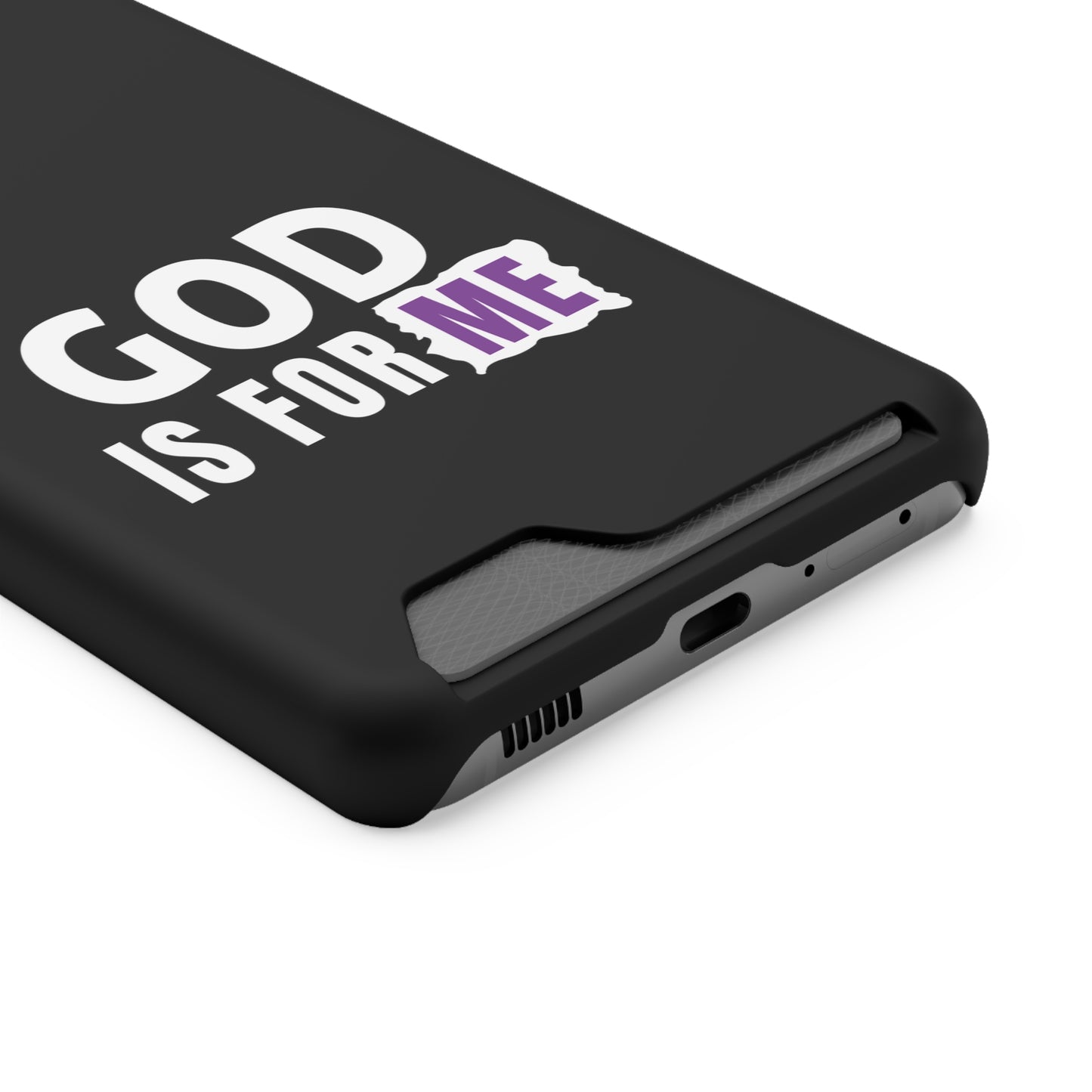 God Is For Me Christian Phone Case With Card Holder Printify