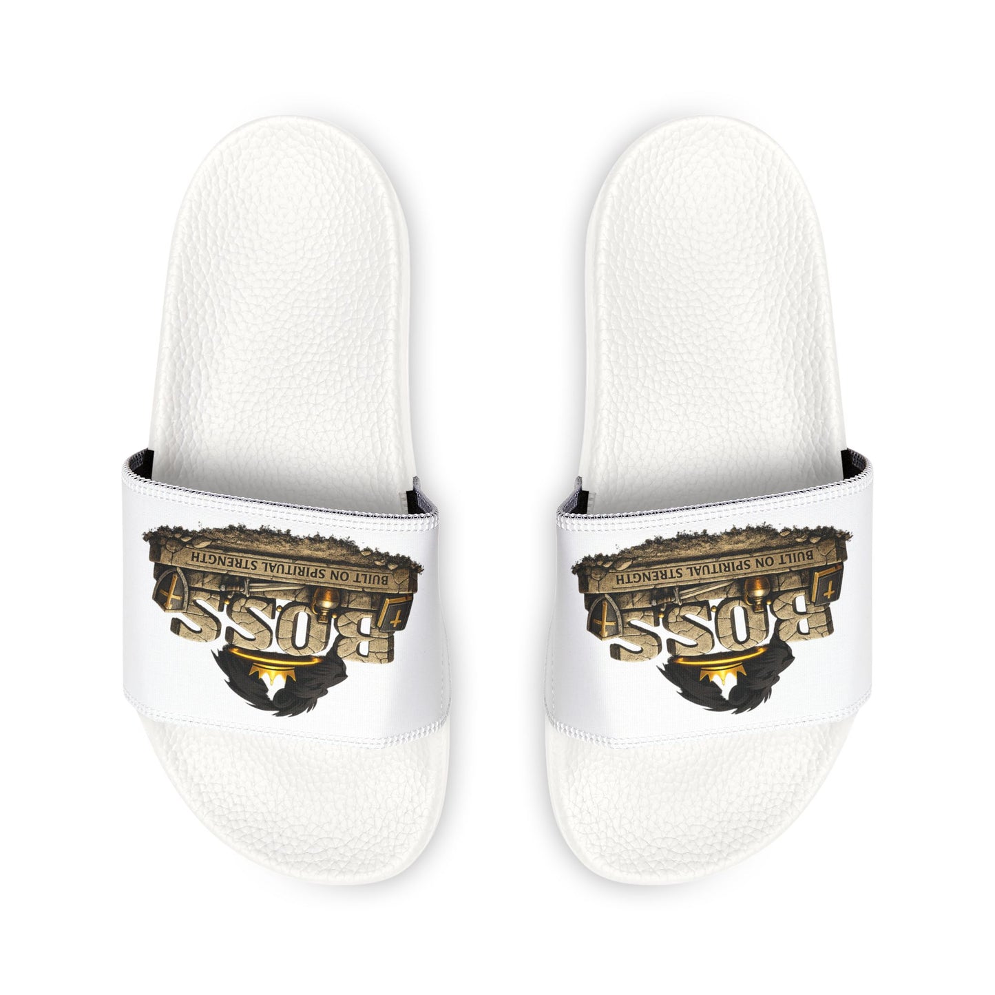 Youth 'Boss' Adjustable Strap Slide Christian Sandals