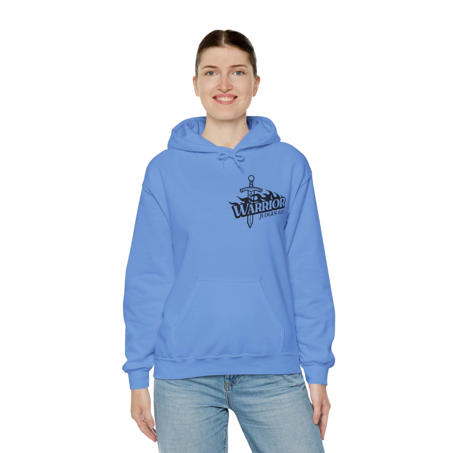 The Lord Is With You Mighty Warrior Unisex Christian Pullover Hooded Sweatshirt