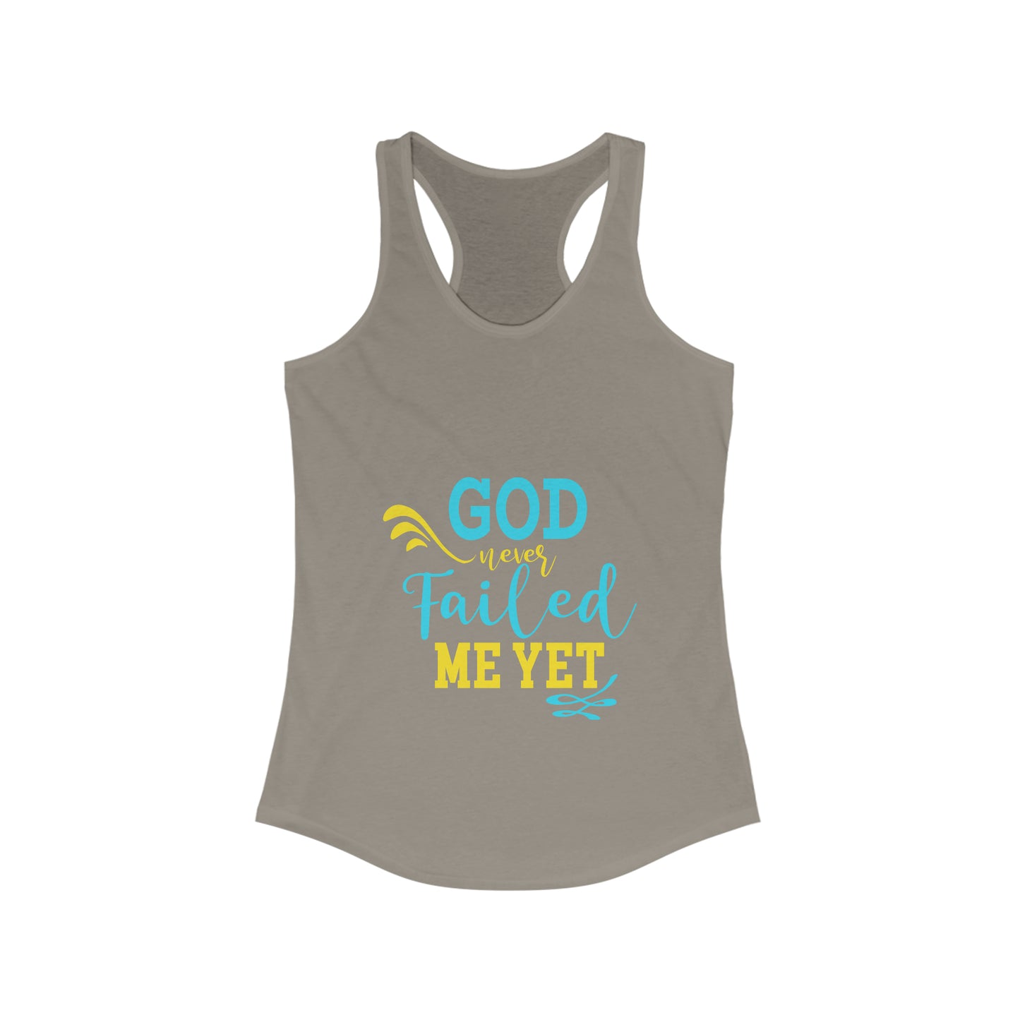 God Never Failed Me Yet Slim Fit Tank-top