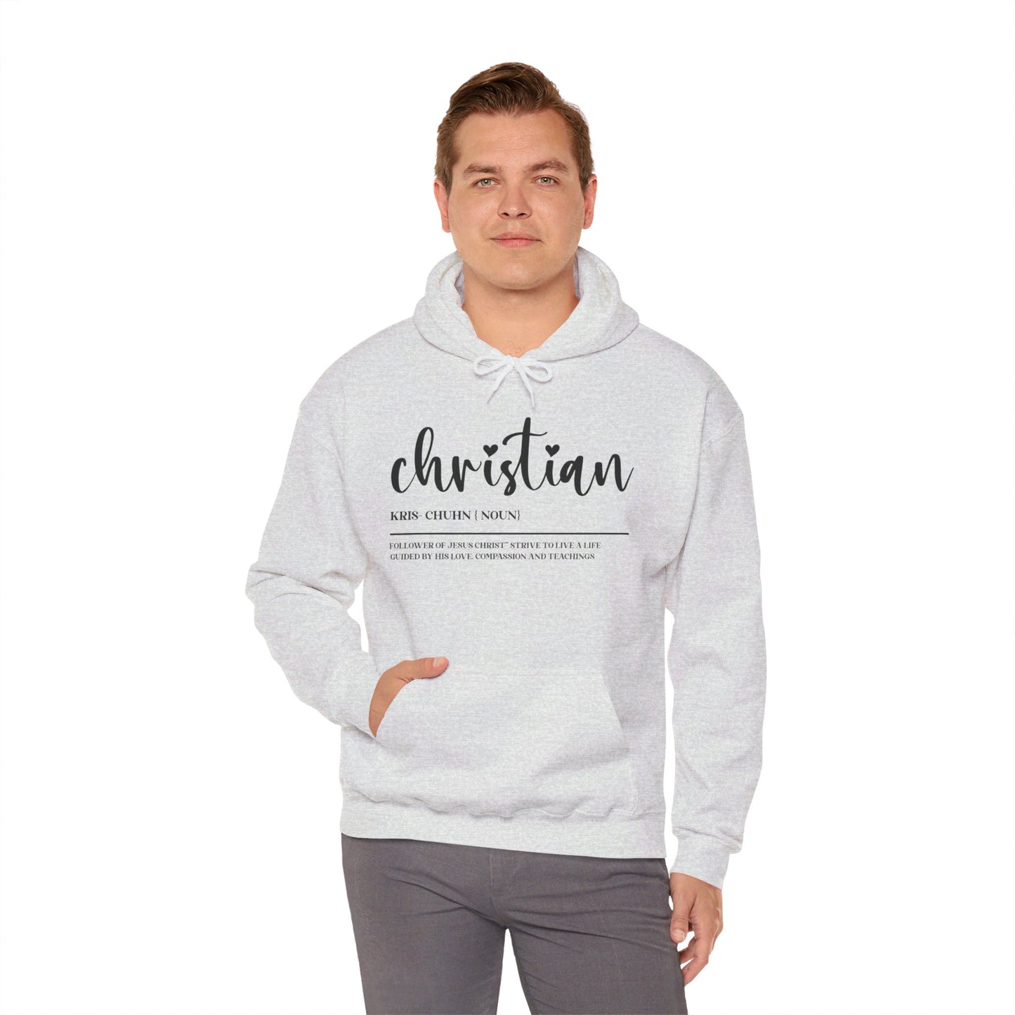 I Am A Christian Follower Of Christ  Unisex Christian Pullover Hooded Sweatshirt