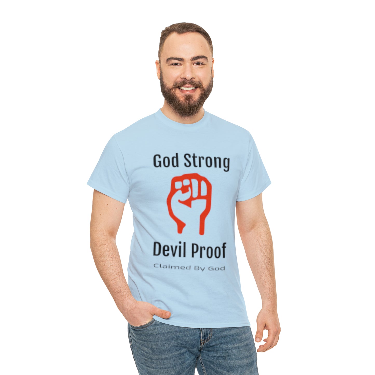 God Strong Devil Proof Unisex Heavy Cotton Tee