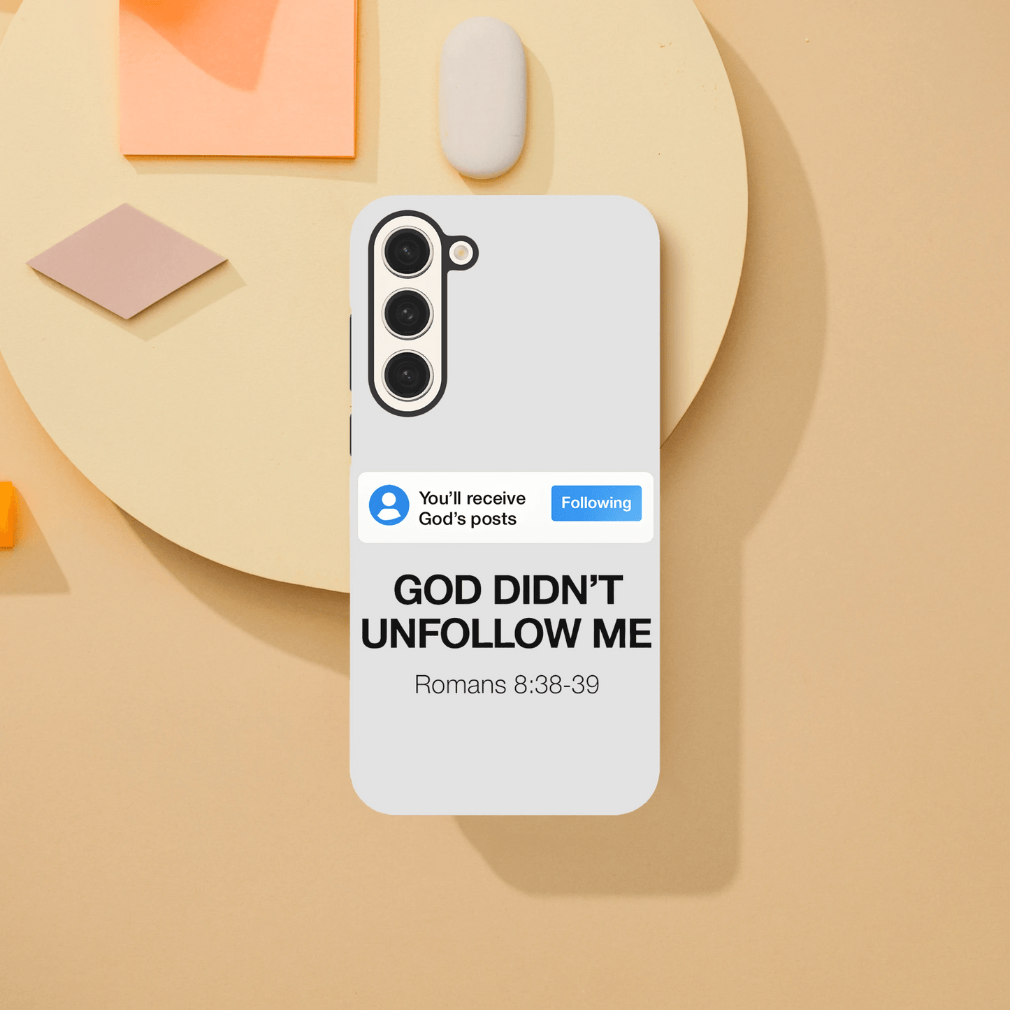 He Didn’t Unfollow Me Samsung Christian Tough Phone Case case - ClaimedbyGodDesigns