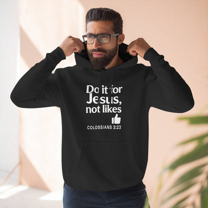 Christian Unisex Fleece Hooded Sweatshirt, Inspirational Hoodie, Do It for Him Pullover, Religious Gift, Cozy Faith Apparel - ClaimedbyGodDesigns