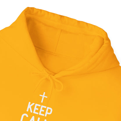 Keep Calm And Think What Would He Do (wwjd)Unisex Christian Hooded Pullover Sweatshirt