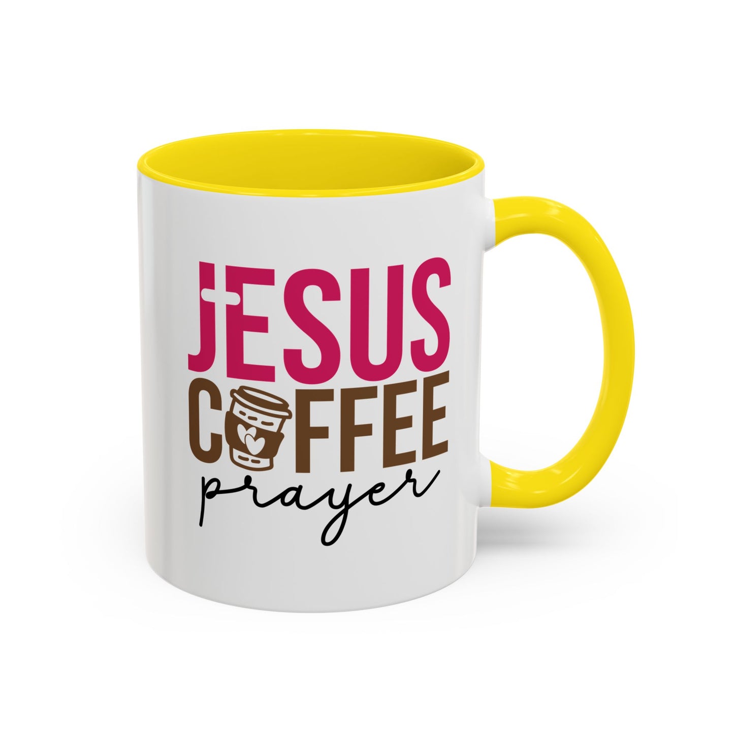 Faith-Inspired Coffee Prayer Accent Mug - Faith Inspired Gift for Coffee Lovers, Religious Drinkware, Inspirational Kitchen Decor