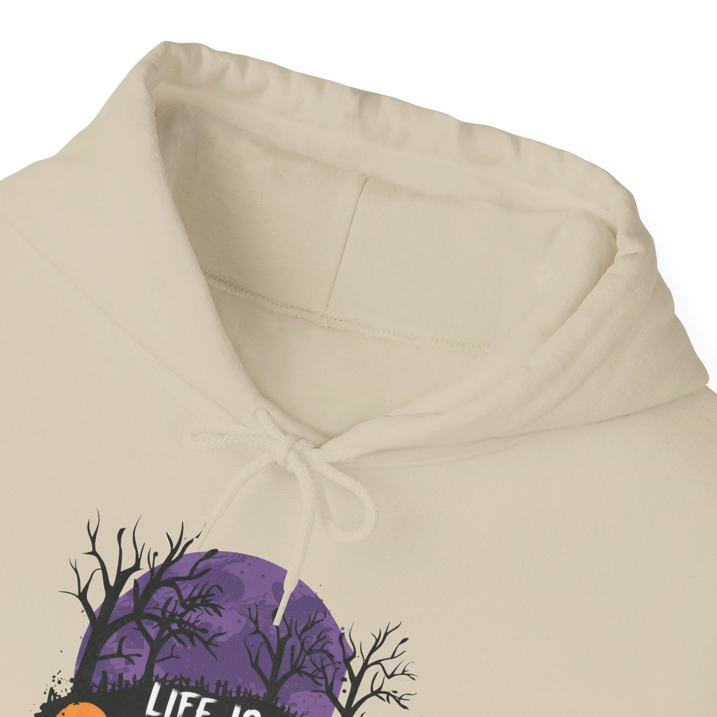 Life Is Scary Without Jesus Halloween Unisex Christian Pullover Hooded Sweatshirt