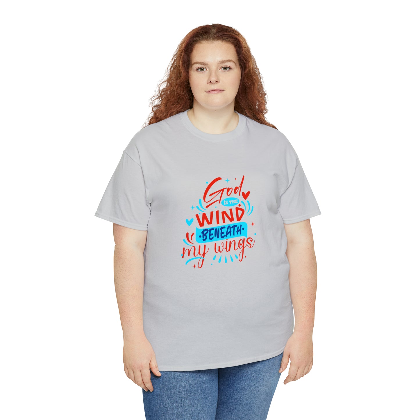 God Is The Wind Beneath My Wings Unisex Heavy Cotton Tee