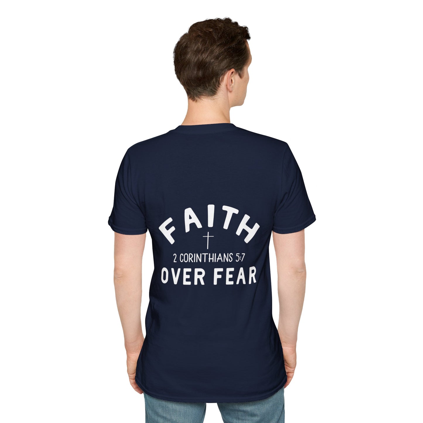 Faith Over Fear 3 Crosses   Christian Unisex T-shirt