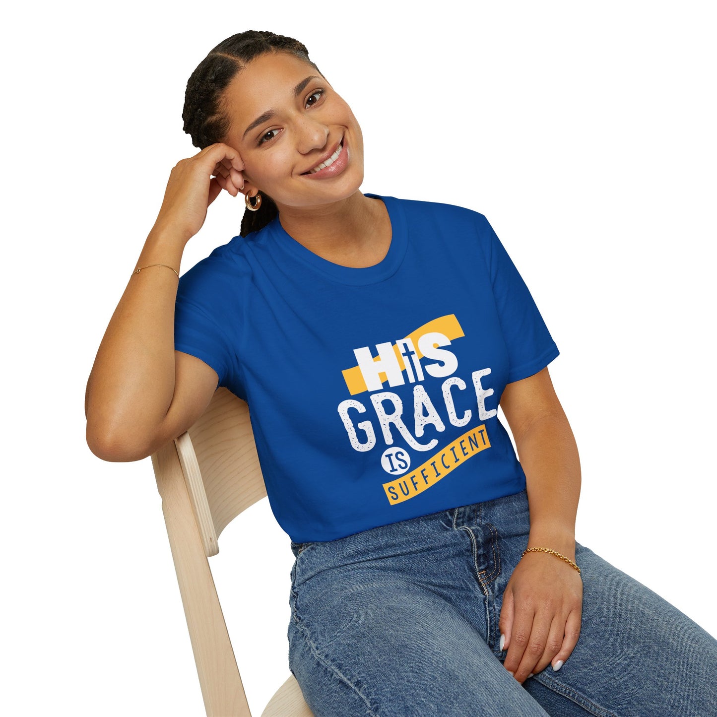 His Grace Is Sufficient  Unisex Christian T-shirt