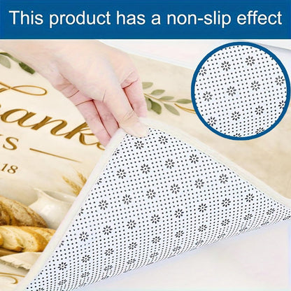 Give Thanks Always Christian Kitchen Mat