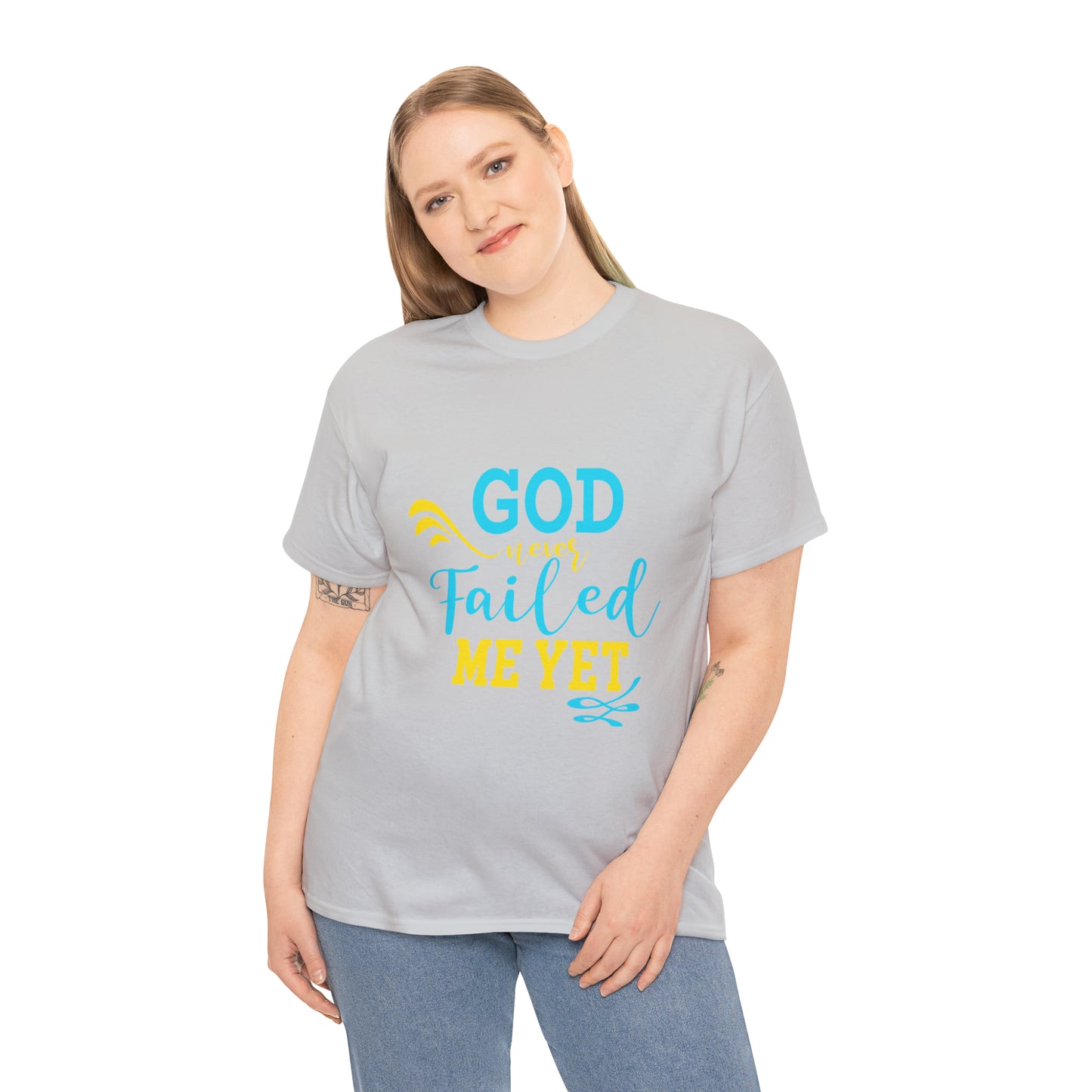 God Never Failed Me Yet Unisex Heavy Cotton Tee