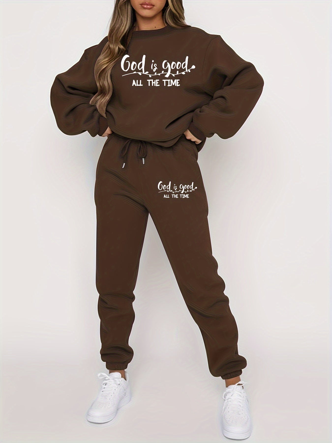 God Is Good All the Time Women's Christian Casual Outfit claimedbygoddesigns