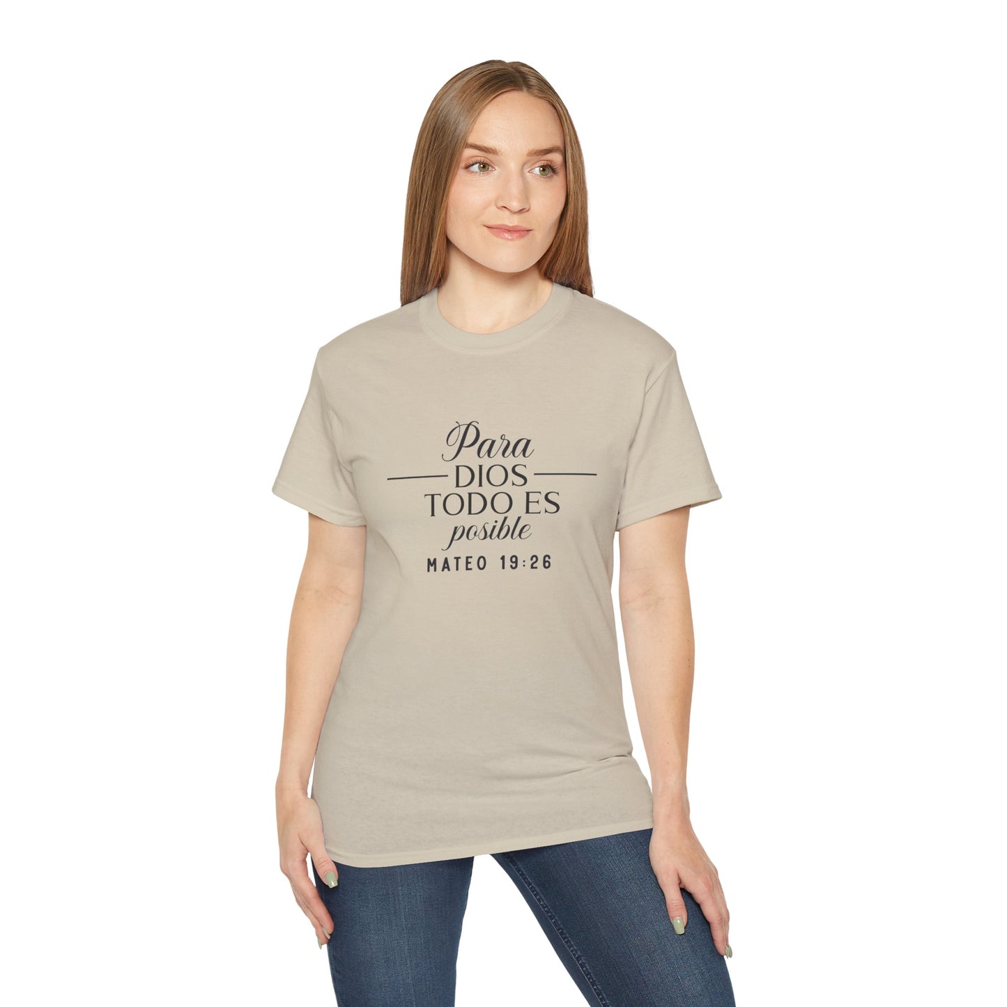 Para Dios Todo Es Posible Christian Spanish Unisex T-shirt Printify