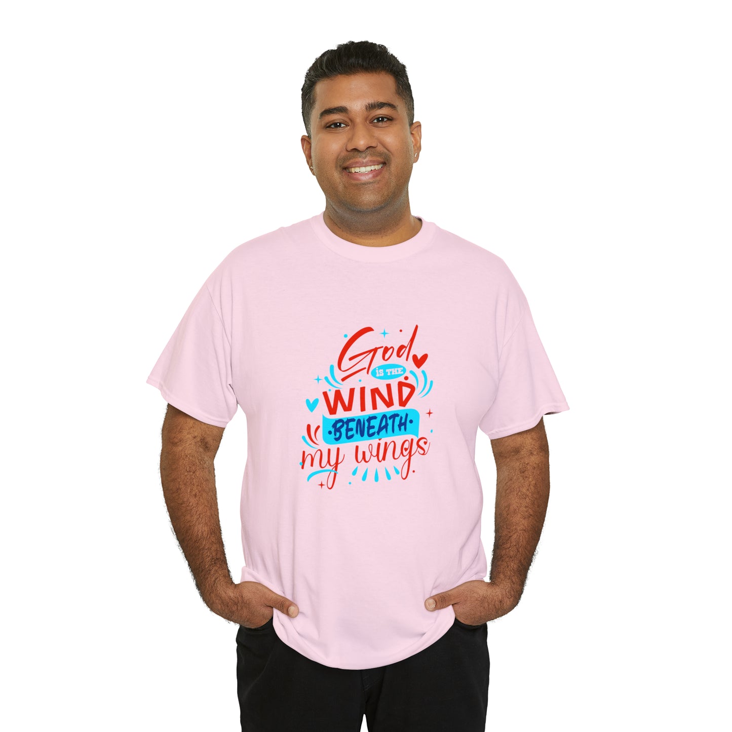 God Is The Wind Beneath My Wings Unisex Heavy Cotton Tee