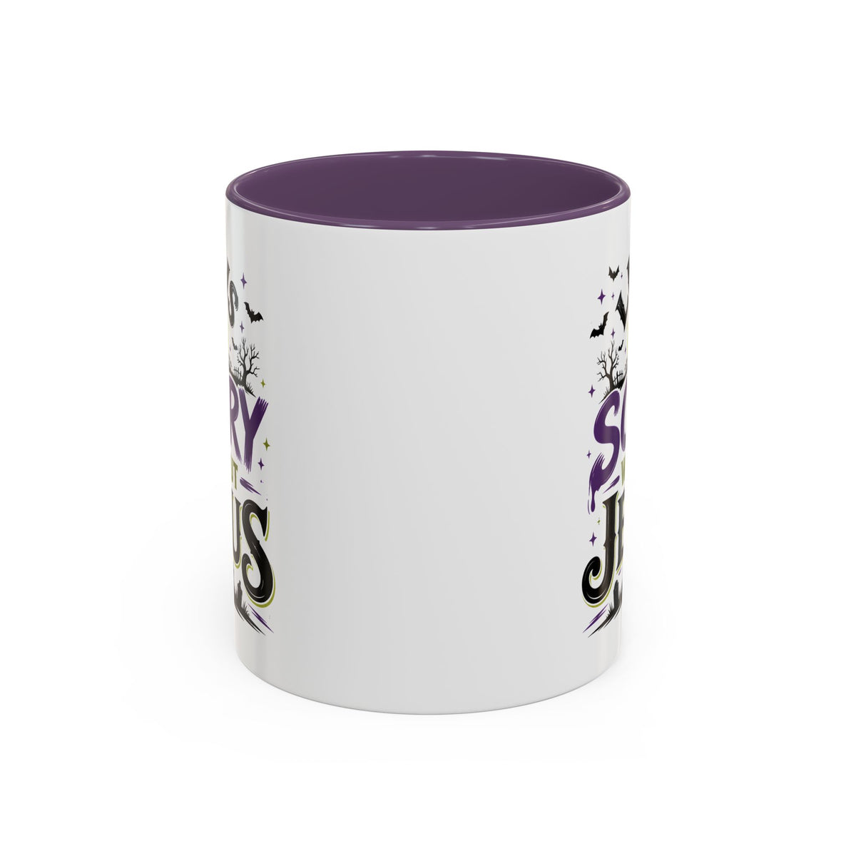 Coffee Mug — “Life Is Scary Without Jesus” Halloween Christian Accent Mug (11/15oz)