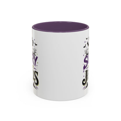 Coffee Mug — “Life Is Scary Without Jesus” Halloween Christian Accent Mug (11/15oz)