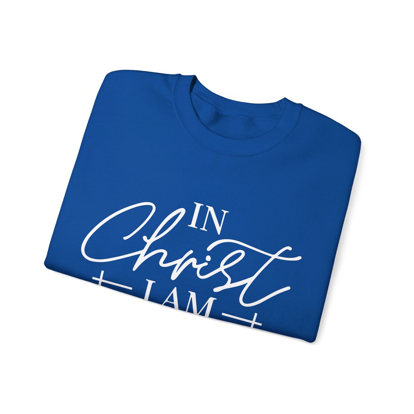 2 Corinthians 5:17 In Christ I Am Made New Unisex Heavy Blend™ Crewneck Christian Sweatshirt