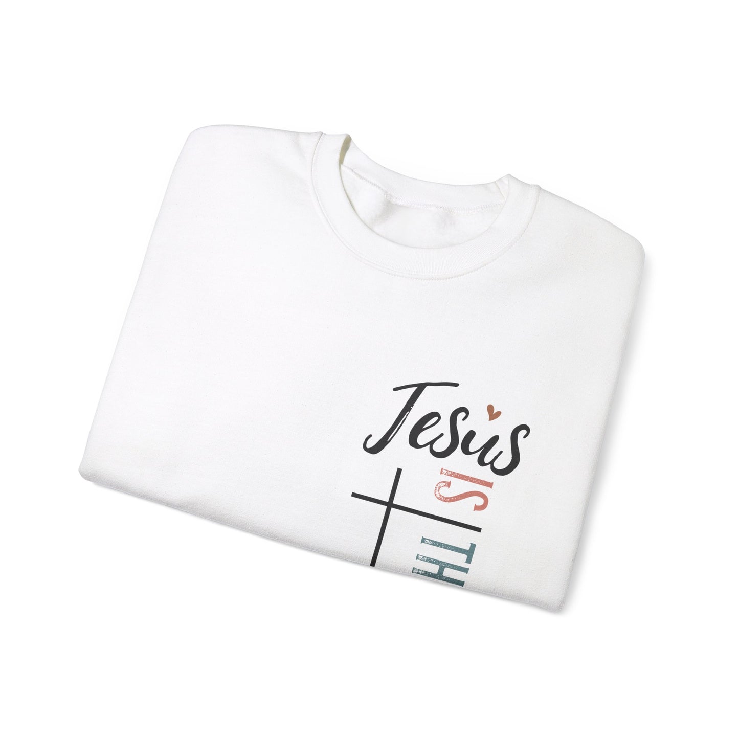 Jesus Is The Light Women's Heavy Blend™ Crewneck Christian Sweatshirt