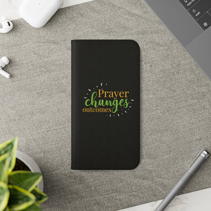 Prayer Changes Outcomes Phone Flip Cases - ClaimedbyGodDesigns