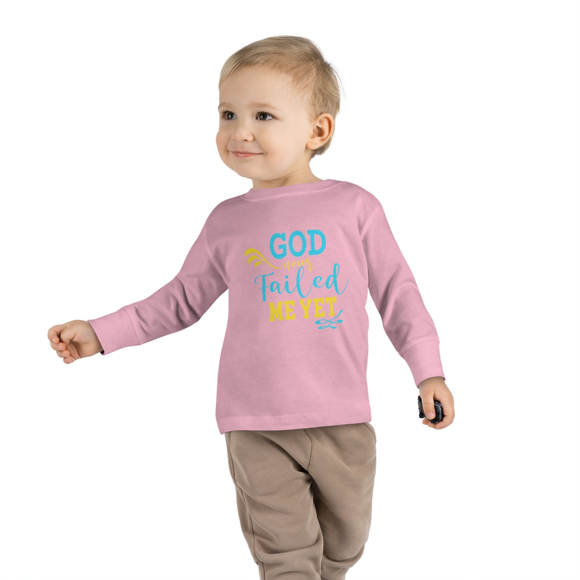 God Never Failed Me Yet Toddler Christian Sweatshirt Printify