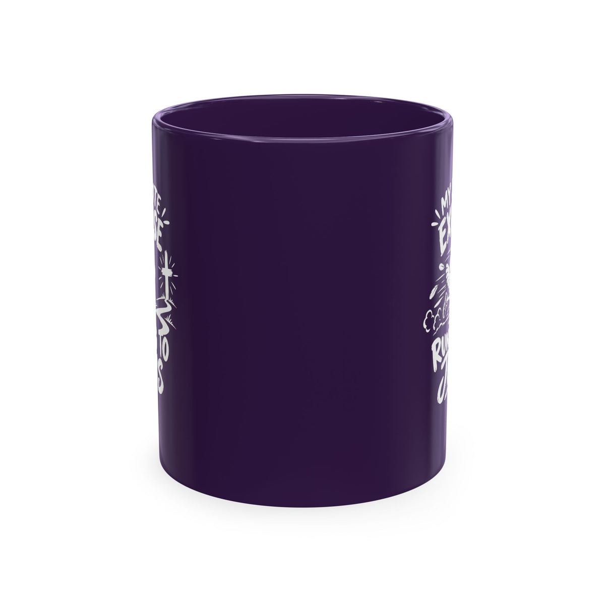My Favorite Exercise Is Running to Jesus Christian Ceramic Mug