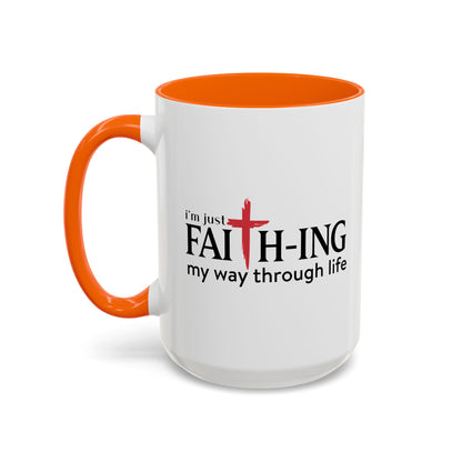 Faith-Inspired Coffee Accent Mug - Motivational Drinkware for Daily Inspiration