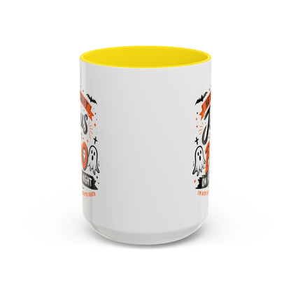 Christian Coffee Mug — "He's My Light, Jesus Is My Boo" Halloween Accent Mug