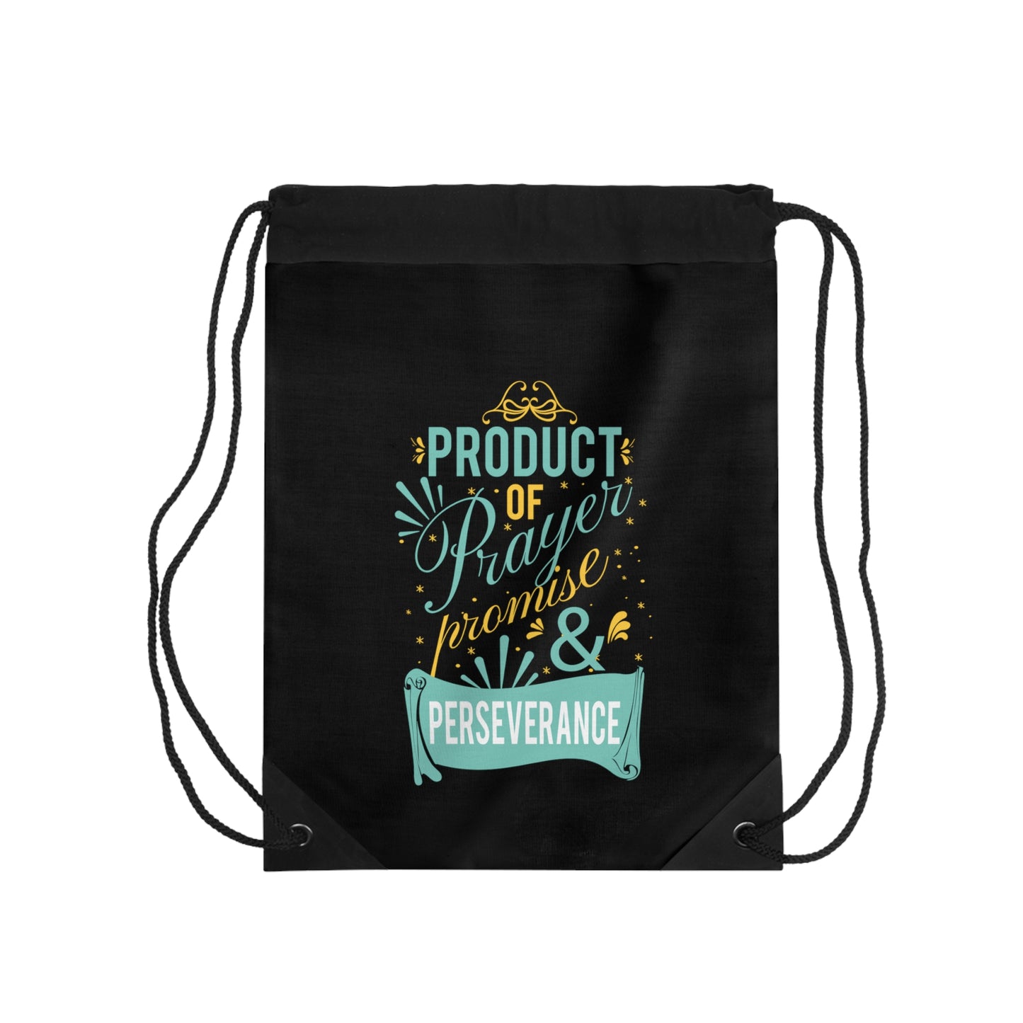 Product Of Prayer, Promise, & Perseverance Drawstring Bag