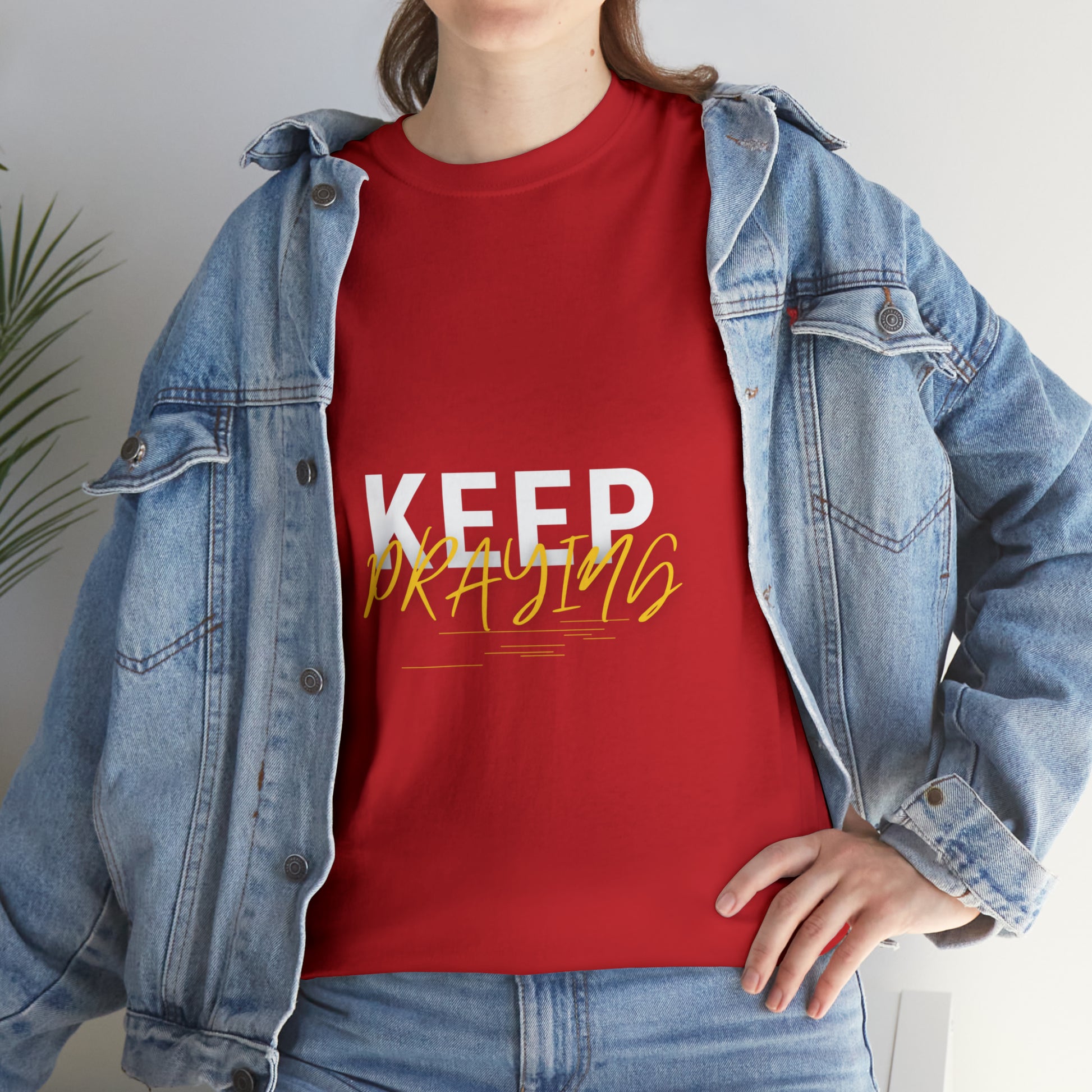 Keep Praying Unisex Heavy Cotton Tee Printify