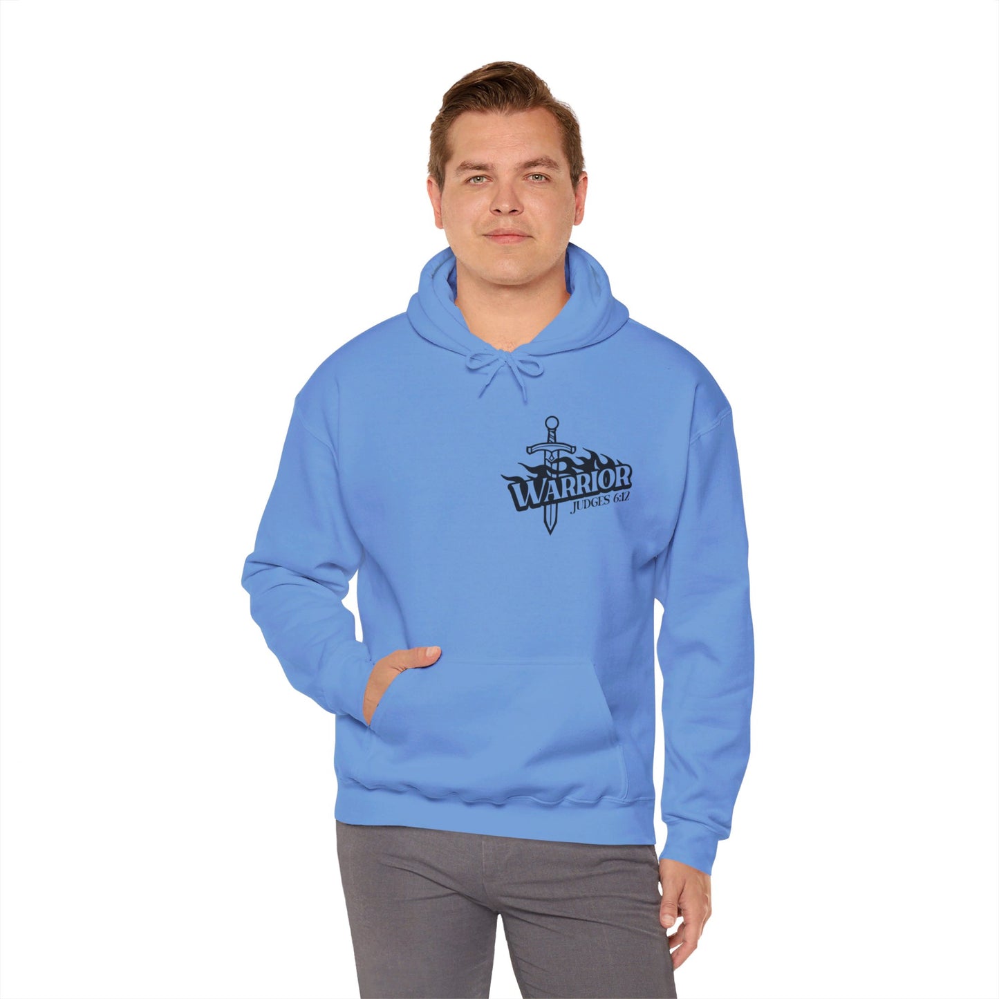 The Lord Is With You Mighty Warrior Unisex Christian Pullover Hooded Sweatshirt