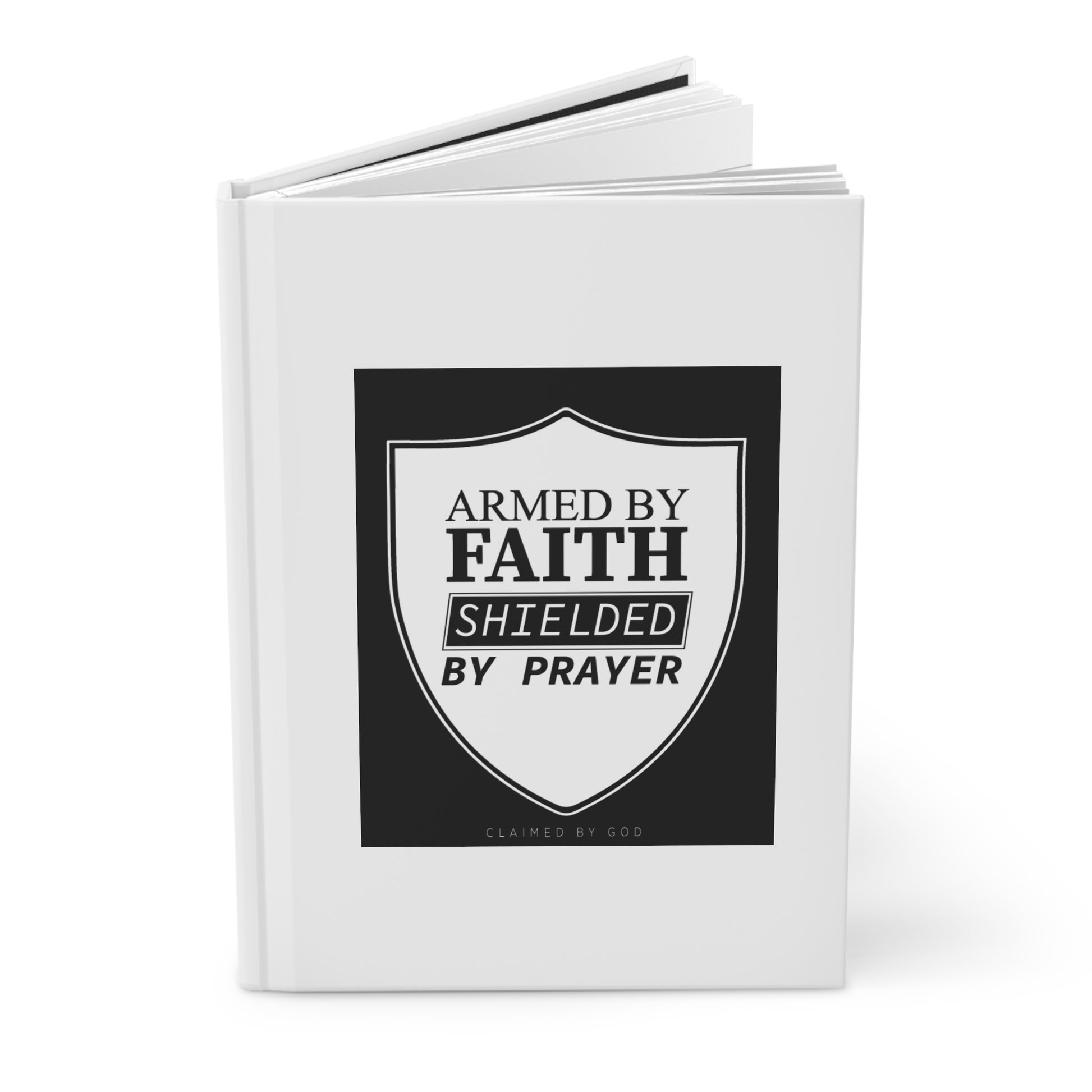 Armed by Faith Hardcover Journal Matte Printify