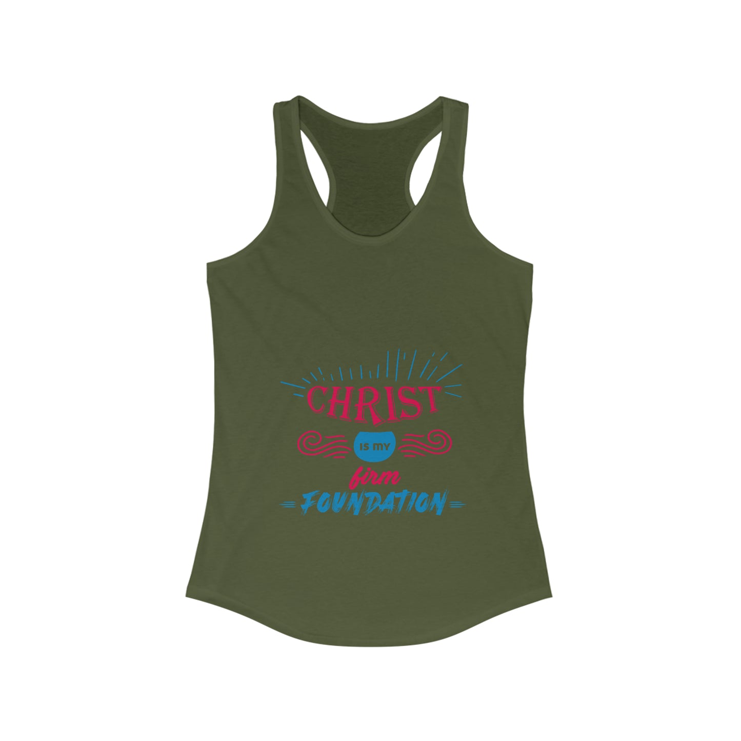 Christ Is My Firm Foundation Slim Fit Tank-top