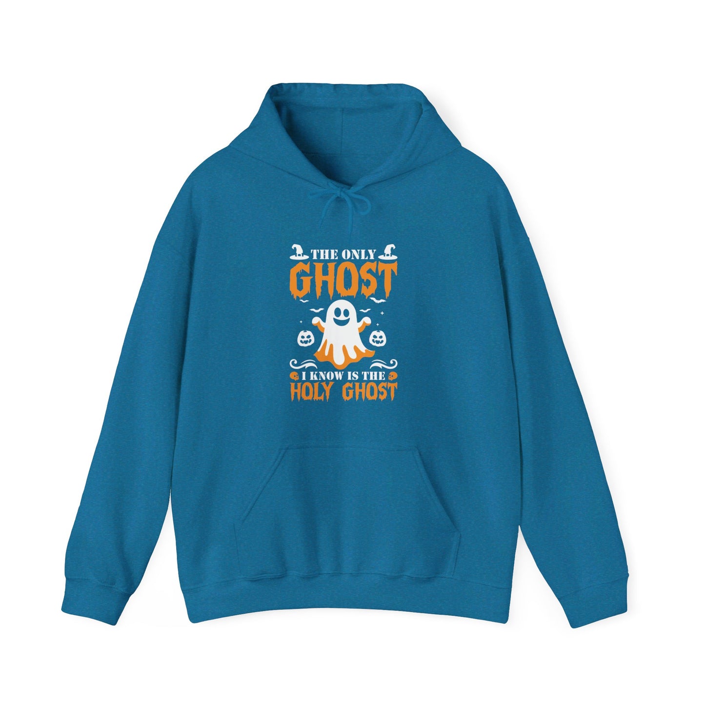 The Only Ghost I Know Is The Holy Ghost Halloween Unisex Christian Pullover Hooded Sweatshirt