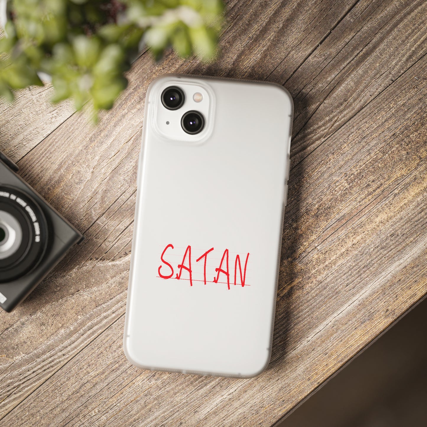 Not Today Satan Not Tomorrow Either Christian Flexi Phone Case Printify